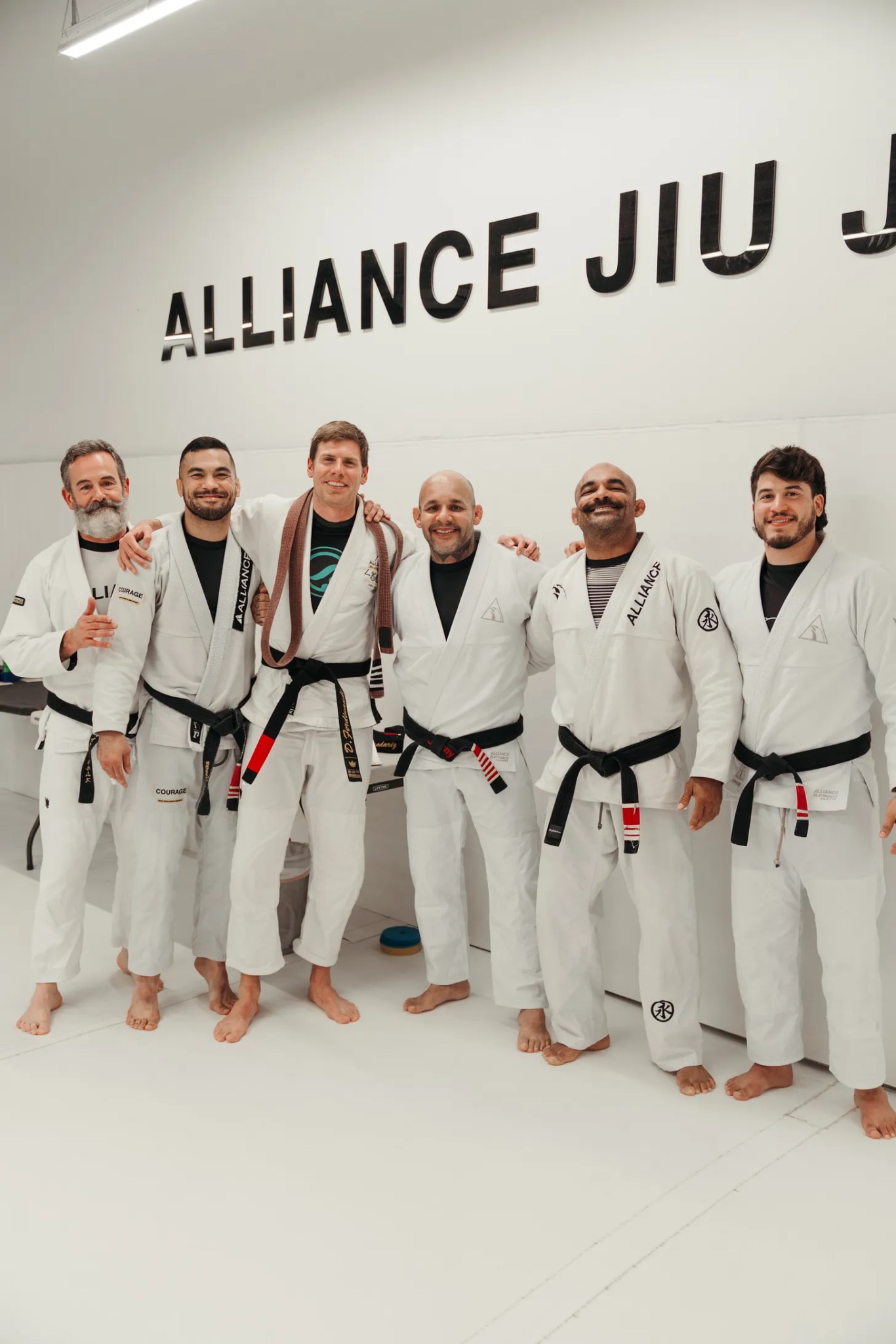 Dillon with his Brazilian Jiu-Jitsu training partners